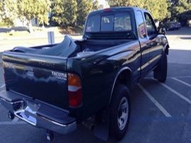 2000 TOYOTA TACOMA GREEN SR5 EXT CAB 2.7 AT 2WD.  Z24847
